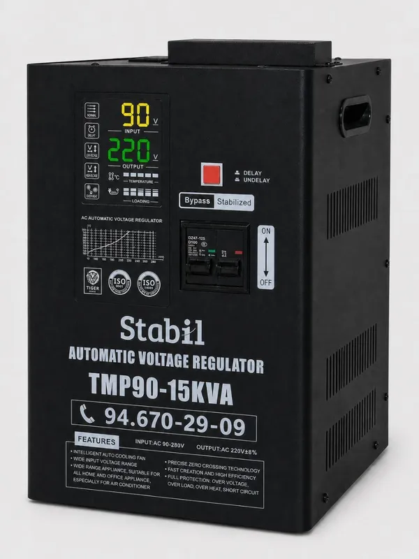 Stabilizator 15 Kva. Juda qulay, Sifat narxdan ustun.