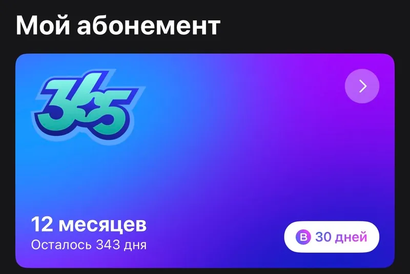 Абонемент 1Fit Абонемент 1Fit