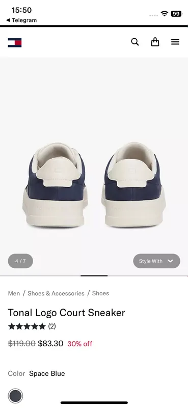 Кроссовки Tommy 43 — фото 6