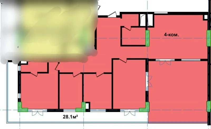 161.04 m² maydondagi 4 xonali kvartira sotiladi · ID 7120 2