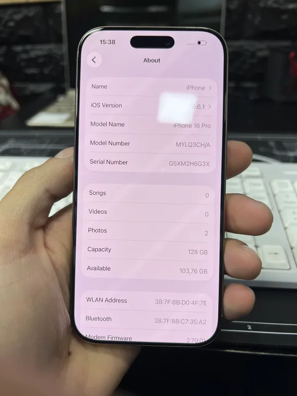 iphone 16 pro 90%/128GB ideal 2