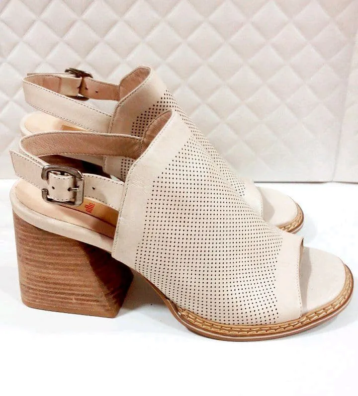 Кожаные босоножки сабо Elle 39-40разм. бохо дерево 4