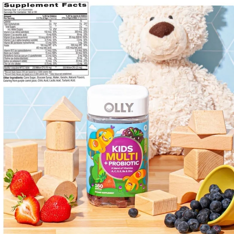 Витаминные жевательные конфеты с пробиотиком OLLY Kids Multi + Probiot — фото 1