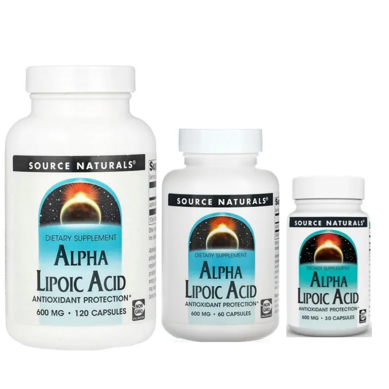 Альфа-Липоевая кислота, Source Naturals Alpha Lipoic Acid 600мг 30шт