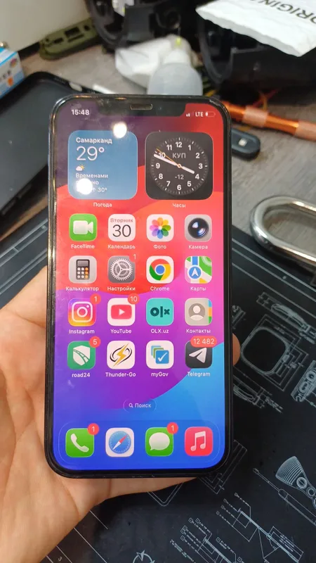 Iphone 12 Pro 128/75 radnoy holatda tel ochilmagan