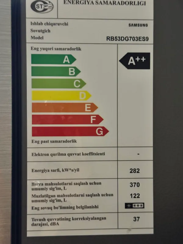 Холодильник SAMSUNG RB53DG703ES9WT 5