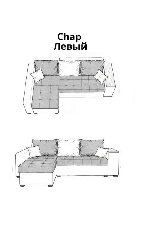 диван угловой раскладной диван — фото 5