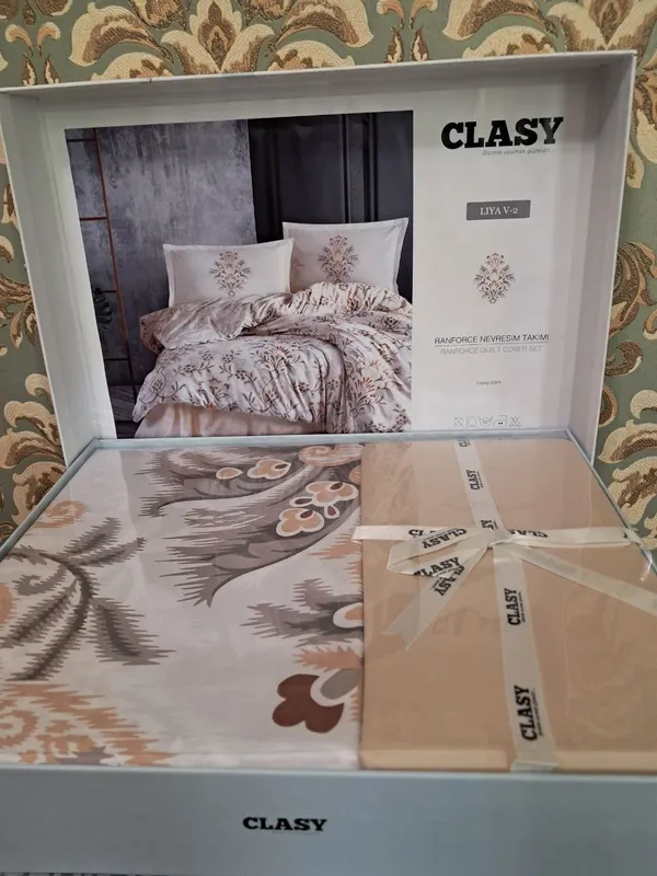 Комплект постельного белья CLASY Ranforce Liya V-2- Новый Комплект постельного белья CLASY Ranforce Liya V-2- Новый
