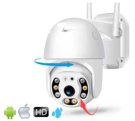 Уличная Поворотная 4G камера (купольная) 3mp