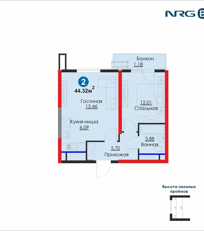 ПВ 20% от 138 642 888 сум | 2к квартира | ЖК SAN'AT | FIX PRICE — фото 1