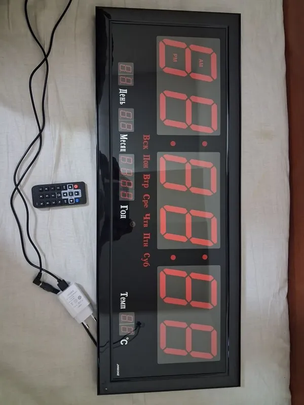 Elektron soat 70×25 razmerli, holati yangi umuman ishlatilmagan 1 Elektron soat 70×25 razmerli, holati yangi umuman ishlatilmagan 1
