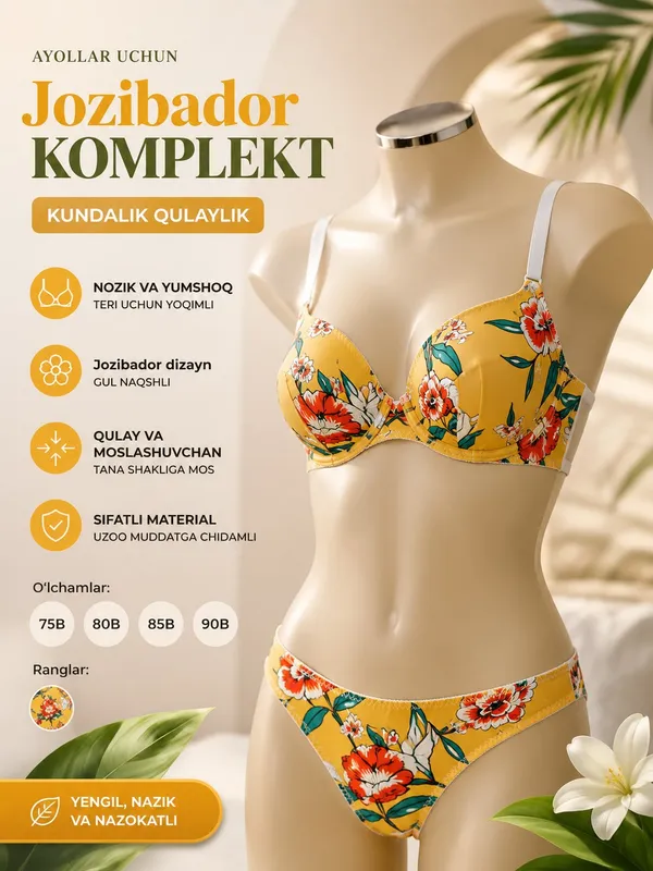 Komplekt tepa pas ayollar ich kkyimi 2