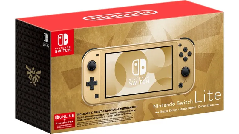 Nintendo switch lite hyrule edition +игра на выбор