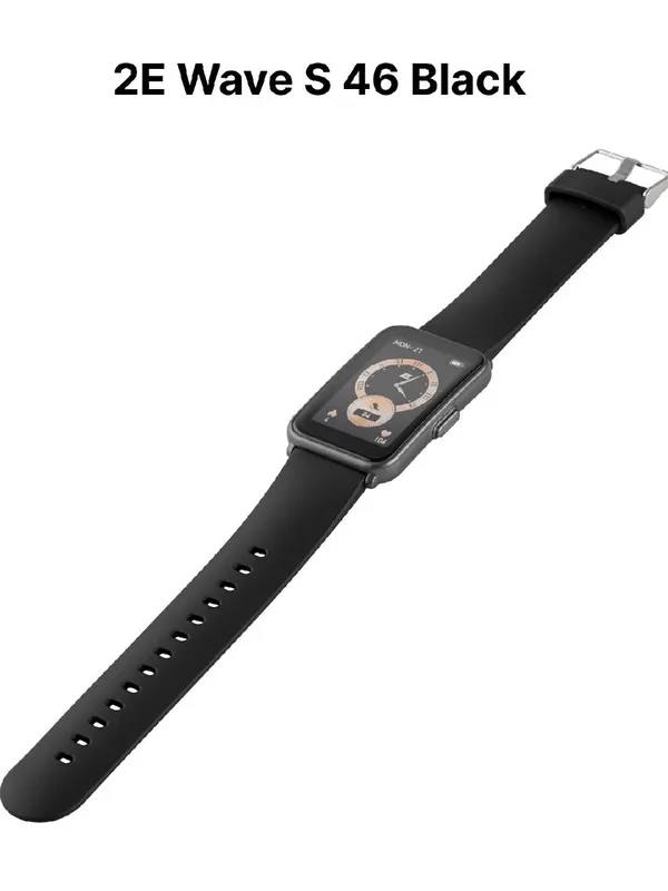 Умные смарт-часы 2E Wave S 1.57", Bluetooth 5.1, IP68, 180 мАч, 17.6 г, черные — фото 7