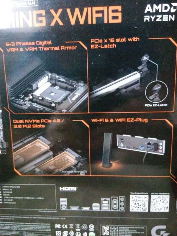 Gigabyte B550M Gaming X Wi-Fi 6 материнская плата для AMD AM4 5 Gigabyte B550M Gaming X Wi-Fi 6 материнская плата для AMD AM4 5
