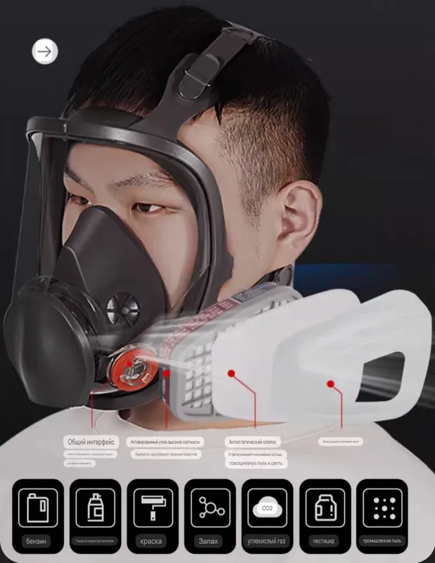 полнолицевая маска с картриджем Full face mask — фото 1