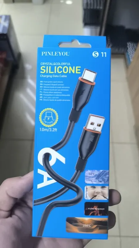 Type-C- Micro kabel, 120W tezkor zaryad, 1m. — фото 7