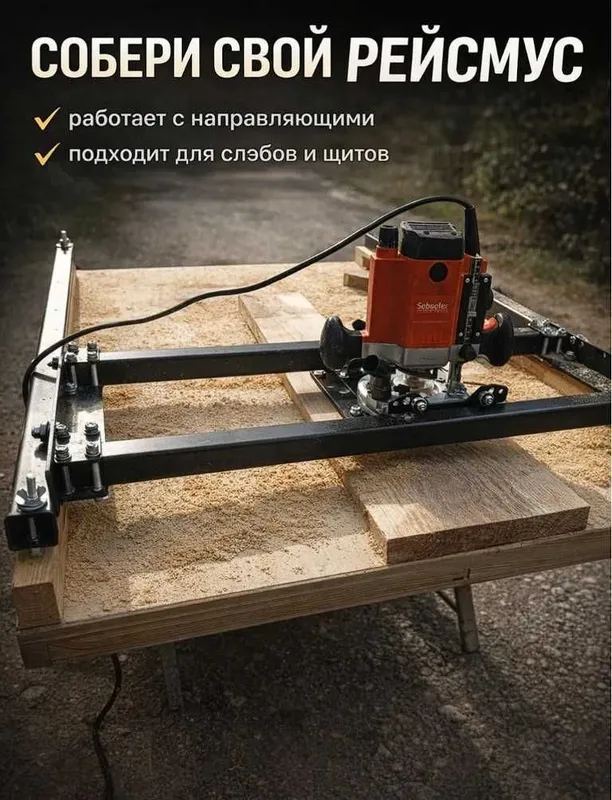 Каретка для фрезера Rc для выравнивания деревянных поверхностей