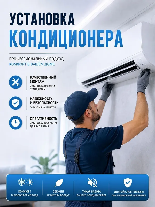 Установка и демонтаж кондиционеров
