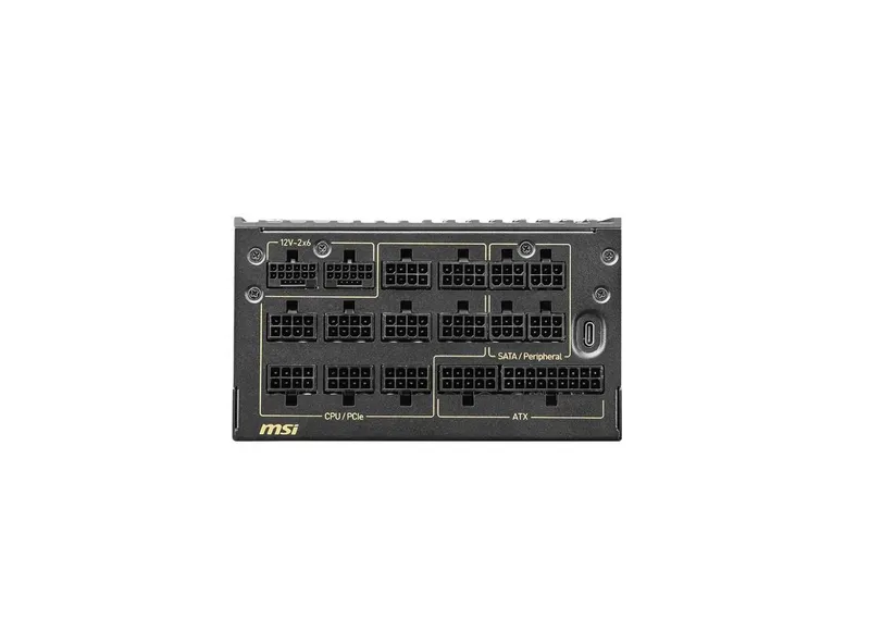 ' Блок питания MSI MEG Ai1600T (1600W, 80+ Titanium, ATX 3.1) — фото 2