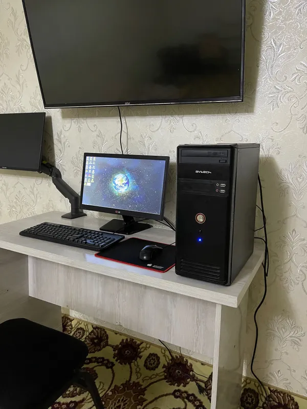 Полный комплект ПК за 500к! (Монитор LG + Клава + Мышь + Коврик) — фото 1
