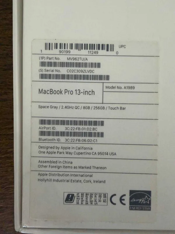 MacBook Pro 13 (A1989 | i5 | 8GB | 256GB SSD | Touch Bar ) — фото 4
