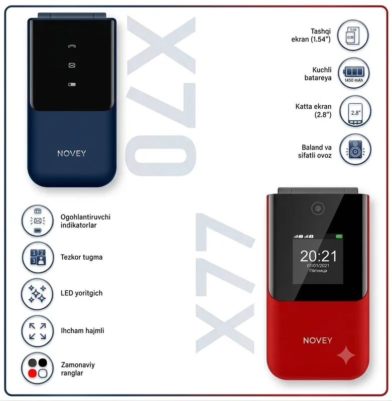 Stilniy telefon novey x70 1 Stilniy telefon novey x70 1