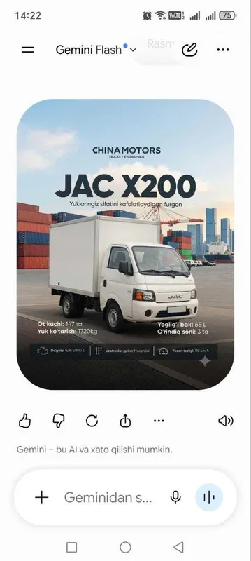 Jac x200 hozroq biznes boshlang 1