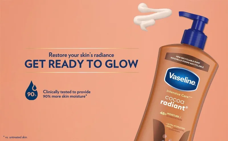 Vaseline Intensive Care Body Lotion Cocoa Radiant Лосьон для тела — фото 4