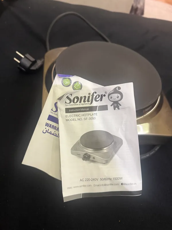 Плитка электрическая одноконфорочная новая Sonifer 3 Плитка электрическая одноконфорочная новая Sonifer 3