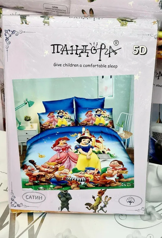 Детское постельное бельё 5D мультфильмы 6 Детское постельное бельё 5D мультфильмы 6