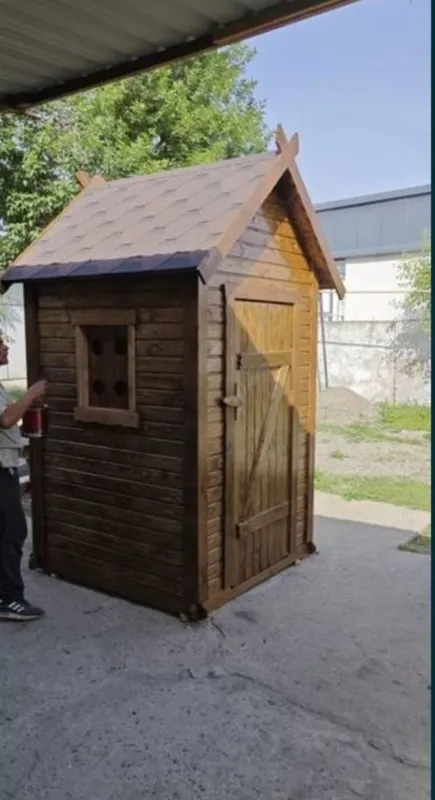 Дом, будка, вольер. Изготовление из дерева в Сергели. — фото 4