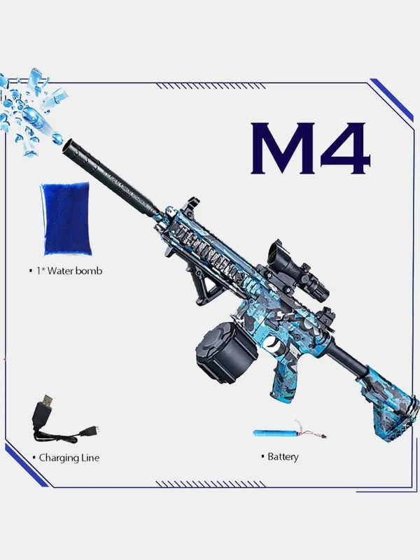 Игрушечный автомат Орбиган AK-47, M416, стреляет гидрогелевыми шарик — фото 3 Игрушечный автомат Орбиган AK-47, M416, стреляет гидрогелевыми шарик — фото 3