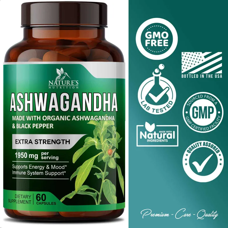 Органическая Ашваганда Organic Ashwagandha Extra Strength США