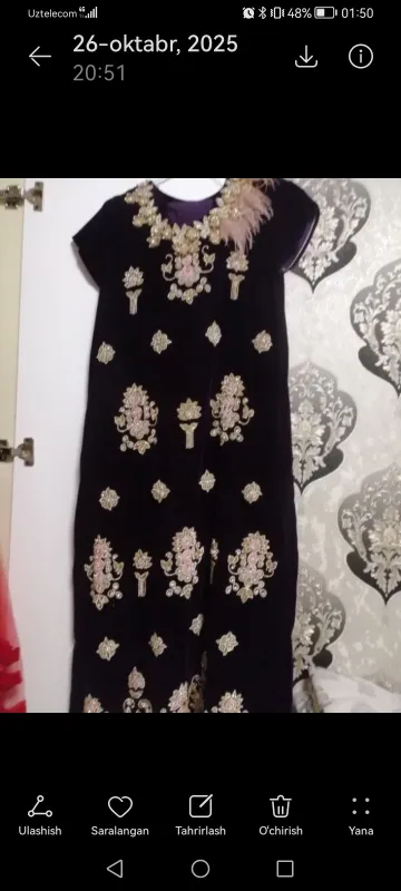 Holati juda yaxshi 3 4 marta kiyganman