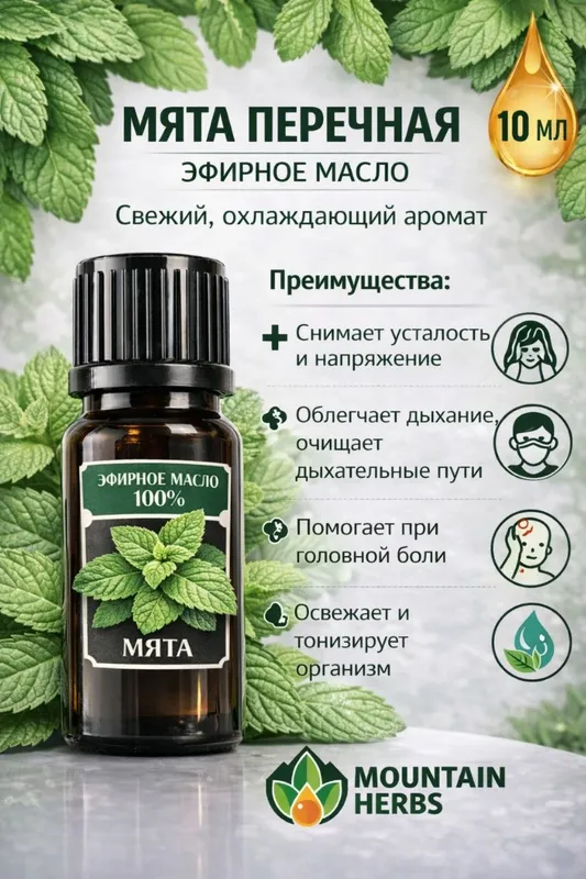 Эфирные масла: Лаванда, Мята, Полынь, Можжевельник — фото 2