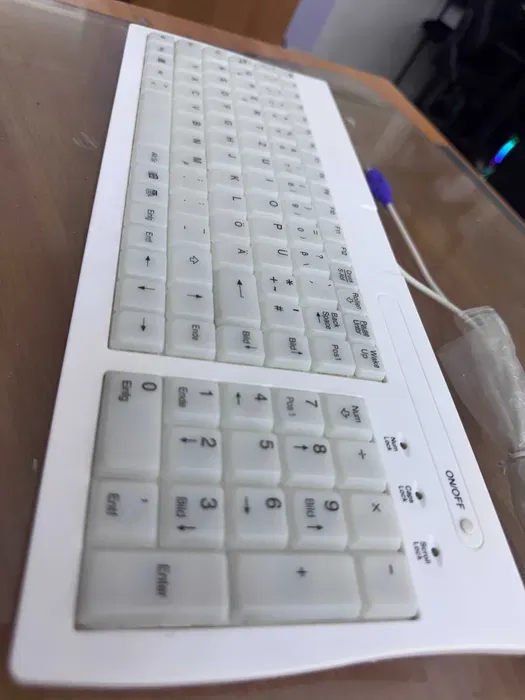 White rgb keyboard белые клавиатура ретро2003 1