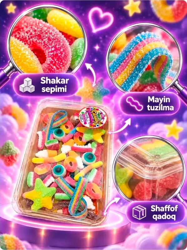 Candy байрам бир қадоқда! мармеладлар тўплами 1 Candy байрам бир қадоқда! мармеладлар тўплами 1
