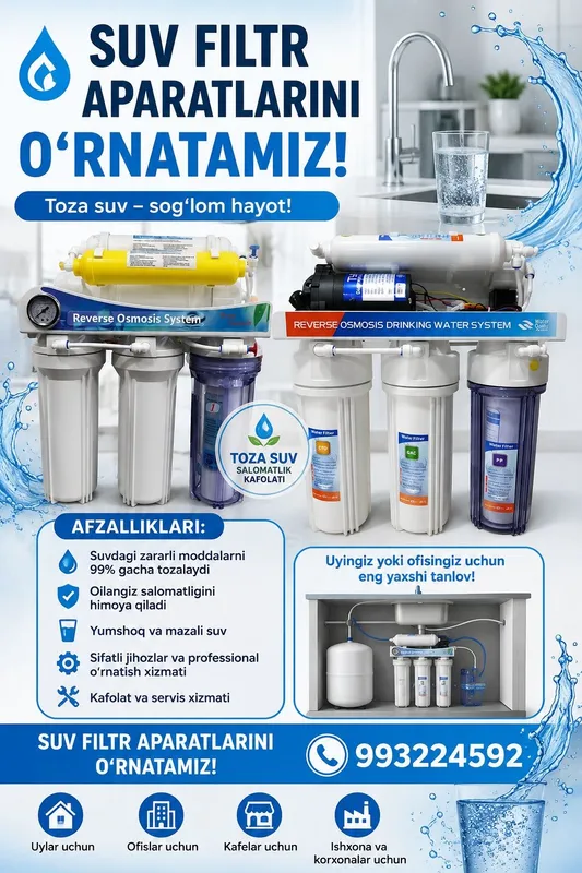Suv feltrlar bor. Xamyonbop narxda