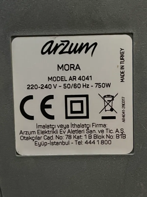 Arzum MORA AR4140 changyutgich 10 Arzum MORA AR4140 changyutgich 10