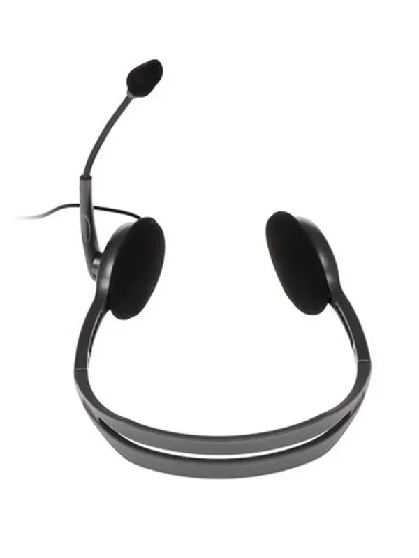 Проводные наушники Logitech H111 (jack 3.5 мм), для колл-центра, 1.8 м, серый — фото 6