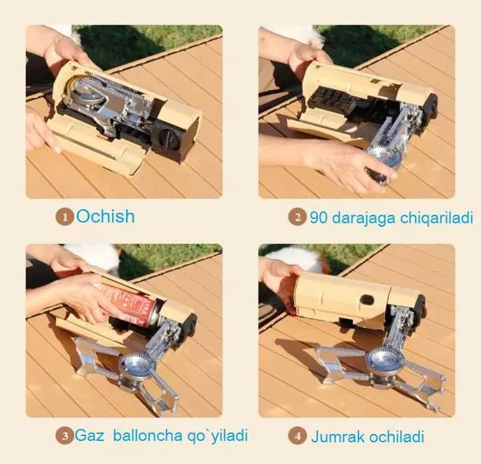 Складная походная плита Р-33x14x14 см Вес-1,64 кг Доставка бесплатно 6