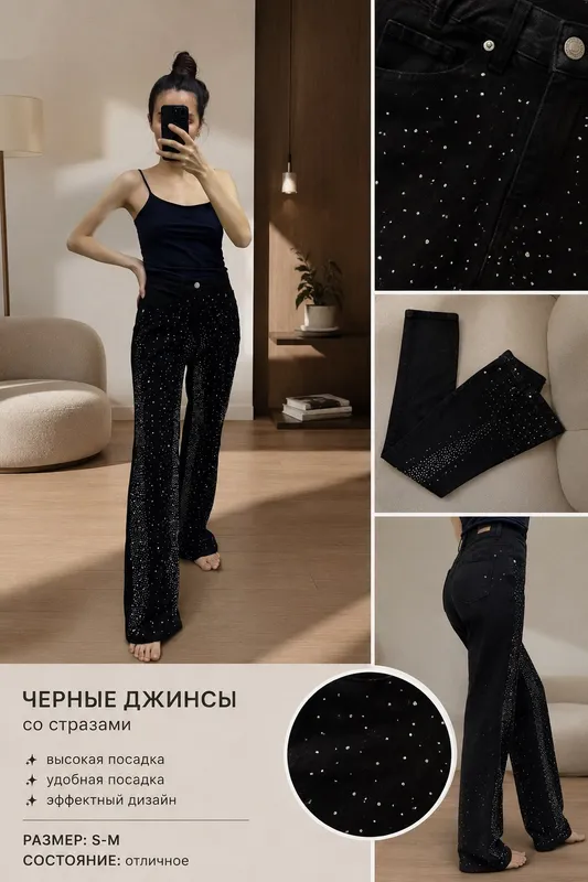 Джинсы черные 1 Джинсы черные 1