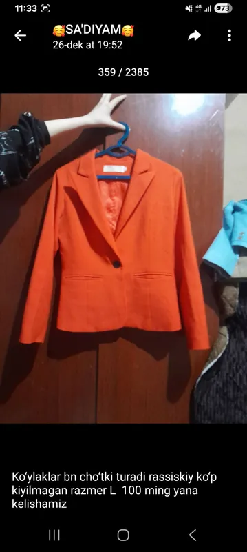 Kiyimlar sotiladigan, kelishilgan narxlarda 3 Kiyimlar sotiladigan, kelishilgan narxlarda 3