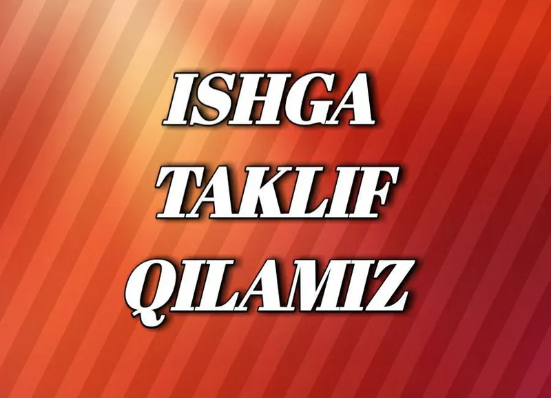 Ustalar ish bor Ustalar ish bor