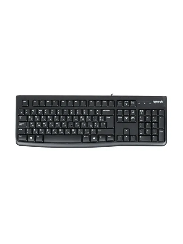 Клавиатура Logitech K120 920-002506/22 (мембранная, проводная, USB, 104 клавиши, черная) — фото 3