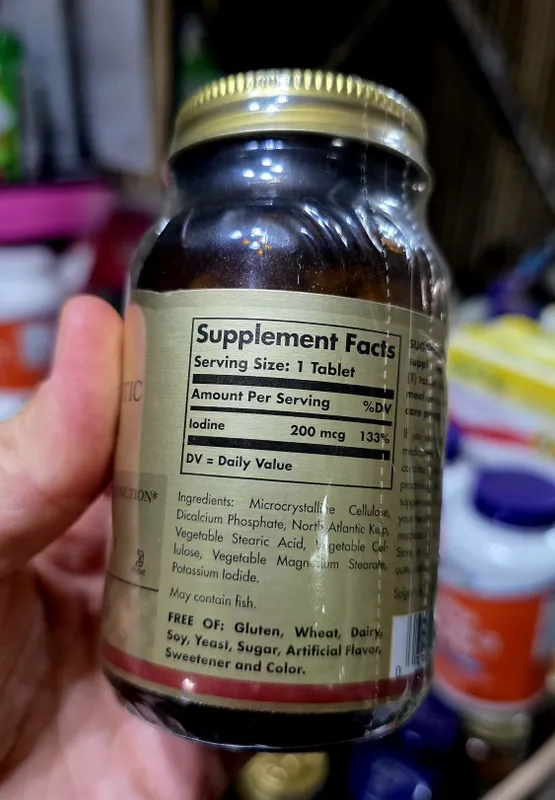 ДОСТАВКИ НЕТ Solgar океанический органический йод kelp iodine 200, 250 — фото 1