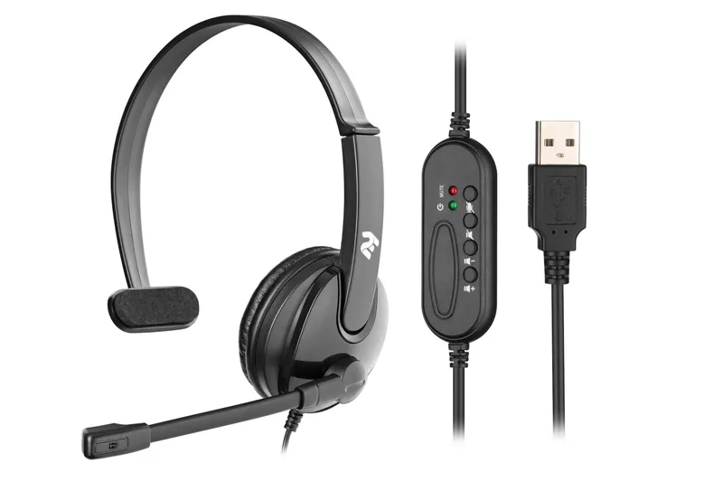 }Гарнитура для ПК 2E CH12 Mono On-Ear USB