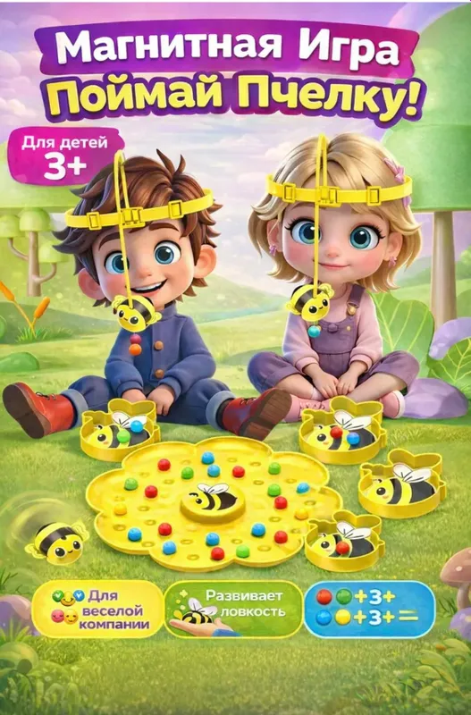 Magnitli arichali o’yin; магнитная игра с пчелками Magnitli arichali o’yin; магнитная игра с пчелками