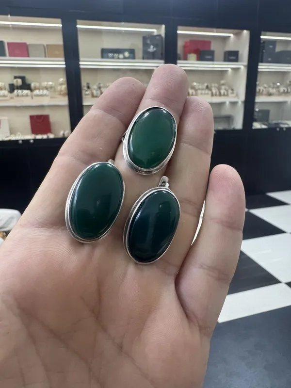 Шикарный серебрянный комплект 1